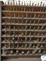 Large Assortment of End Mills with Wooden Stand - 2