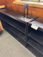 Pair Of Low Wood Bookcases - 3