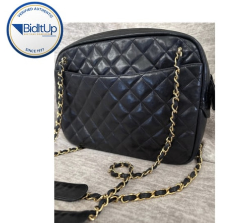 Chanel Vintage Camera Bag Quilted Leather