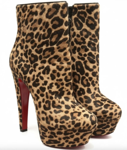 Christian Louboutin Ponyhair Animal Print Boots