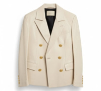 Gucci ivory leather jacket