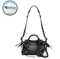 BALENCIAGA WOMEN'S NEO CAGOLE XS HANDBAG IN BLACK