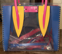 Christian Louboutin Paloma handbag crafted from clear PVC and multi-color leather - 2