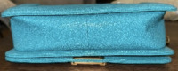 Chanel Turquoise Quilted Caviar Old Medium Boy Bag Brushed Gold Hardware, 2019 - 3