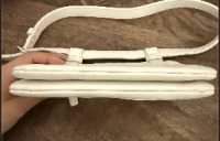 Chanel CC Mania waist belt bag in white lambskin leather - 6
