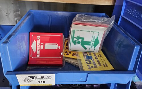 Lot of Laboratory Plastic Signs