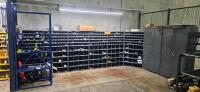 Lot of Assorted Mechanical Hardware, w/ (2) 2-Door Cabinets