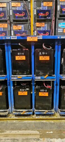 Sackett Material Handling 2-level Battery Stands