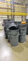 Lot of (32) Assorted Uline Brute Rubbermaid Trash Bins - 2