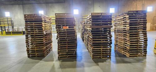 Lot of (240) Wooden Pallets