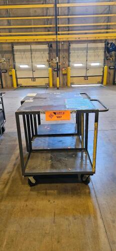 Lot of (3) Industrial Material Carts