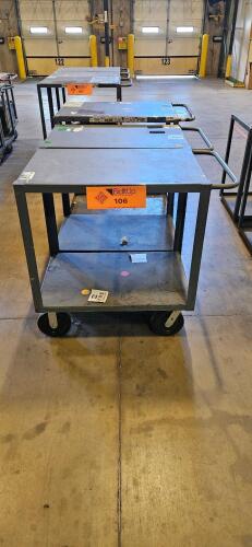 Lot of (3) Industrial Material Carts