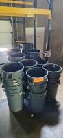 Lot of (32) Assorted Uline Brute Rubbermaid Trash Bins - 2