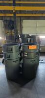 Lot of (27) Assorted Uline Brute Rubbermaid Trash Bins