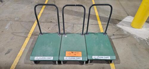 Lot of (3) Material Carts
