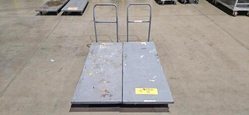 Lot of (2) Industrial Material Carts