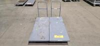 Lot of (2) Industrial Material Carts