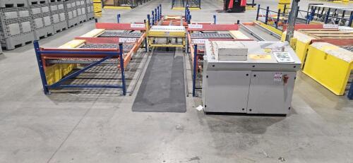 Automatic Pallet Sorting Station, w/ 42" Roller Conveyor Transfer Table