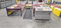 Automatic Pallet Sorting Station, w/ 42" Roller Conveyor Transfer Table