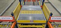 Automatic Pallet Sorting Station, w/ 42" Roller Conveyor Transfer Table - 4
