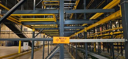 4 Level Gravity Flow Pallet Racking