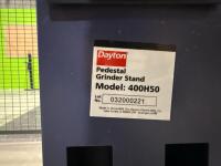 Dayton 6Y945E 2x6" Belt/Disc Sander Pedestal Grinder, w/ 400H50 Pedestal Grinder Stand - 4