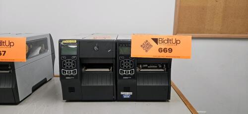 Lot of (2) Zebra ZT410 Label Printers