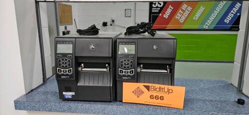 Lot of (2) Zebra ZT410 Label Printers