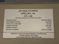 Siemens CC+09 Notions Module #2/ Throw-On Line #1 Control Panel - 4