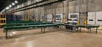 4-Post Shipping/Packaging Station, w/ 28" Roller Conveyors