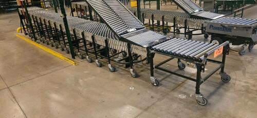RIGID Impact 28" Roller Mobile Conveyor Cart, w/ BestFlex 300 30" Skate Wheels