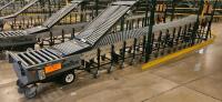 FMH PowerTrax Mobile Power Assist Heavy Duty 28" Roller Conveyor, w/ BestFlex 300 30" Skate Wheels