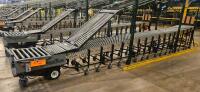 FMH PowerTrax Mobile Power Assist Heavy Duty 28" Roller Conveyor, w/ BestFlex 300 30" Skate Wheels
