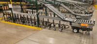 FMH PowerTrax Mobile Power Assist Heavy Duty 28" Roller Conveyor, w/ BestFlex 300 30" Skate Wheels