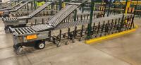 FMH PowerTrax Mobile Power Assist Heavy Duty 28" Roller Conveyor, w/ BestFlex 300 30" Skate Wheels