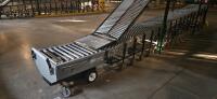 FMH PowerTrax Mobile Power Assist Heavy Duty 28" Roller Conveyor, w/ BestFlex 300 30" Skate Wheels - 3