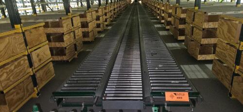 22&rdquo; Roller Conveyor System, w/ Gate Limit Switch