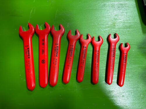 KNIPEX High voltage Insulated open-end wrenches