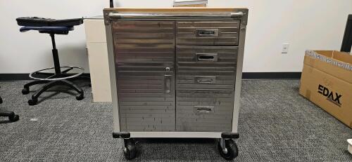 4-Drawer Metal Tool Cart