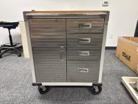 4-Drawer Metal Tool Cart - 4