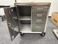 4-Drawer Metal Tool Cart - 5