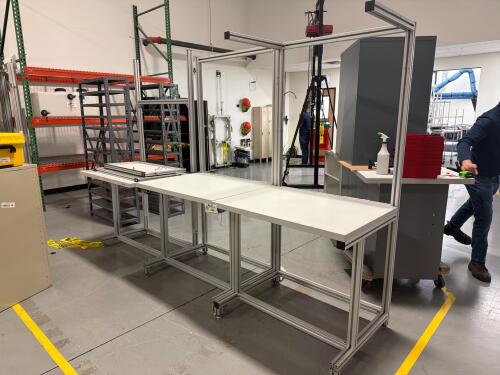 (3) Rexroth Modular industrial workbench systems