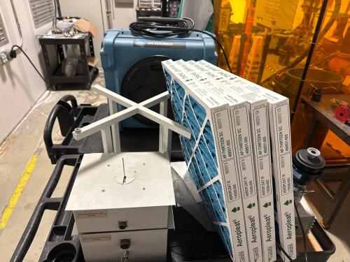 Air scrubber, Calorimeter, Filters,