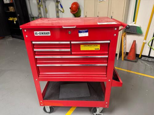US General 5 Drawer Tool Box