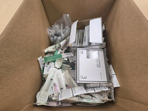 Box of Misc. Syringes