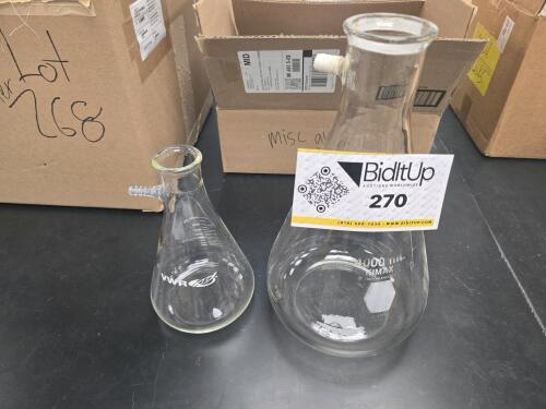 (2) Glass Graduated Cylinders