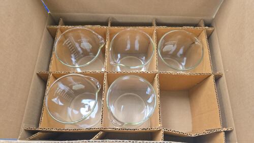 (5) Kimax Glass 1000ml Beakers
