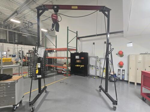 Northern Industrial Gantry Crane and Dayton 1 Ton Hoist