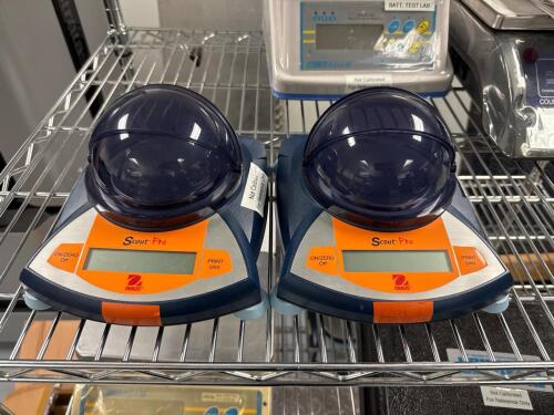 (2) Ohaus Scout SPE123 Pro Digital Scales