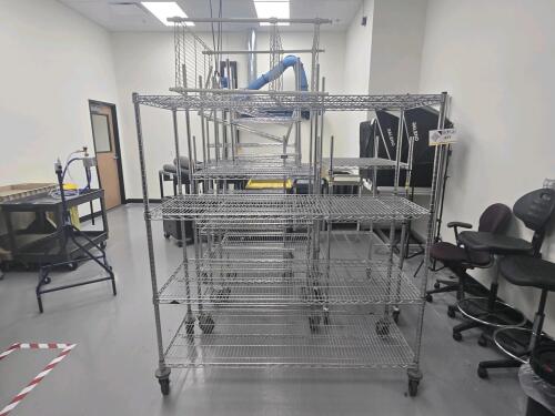 (5) Misc. Metro Rack Carts
